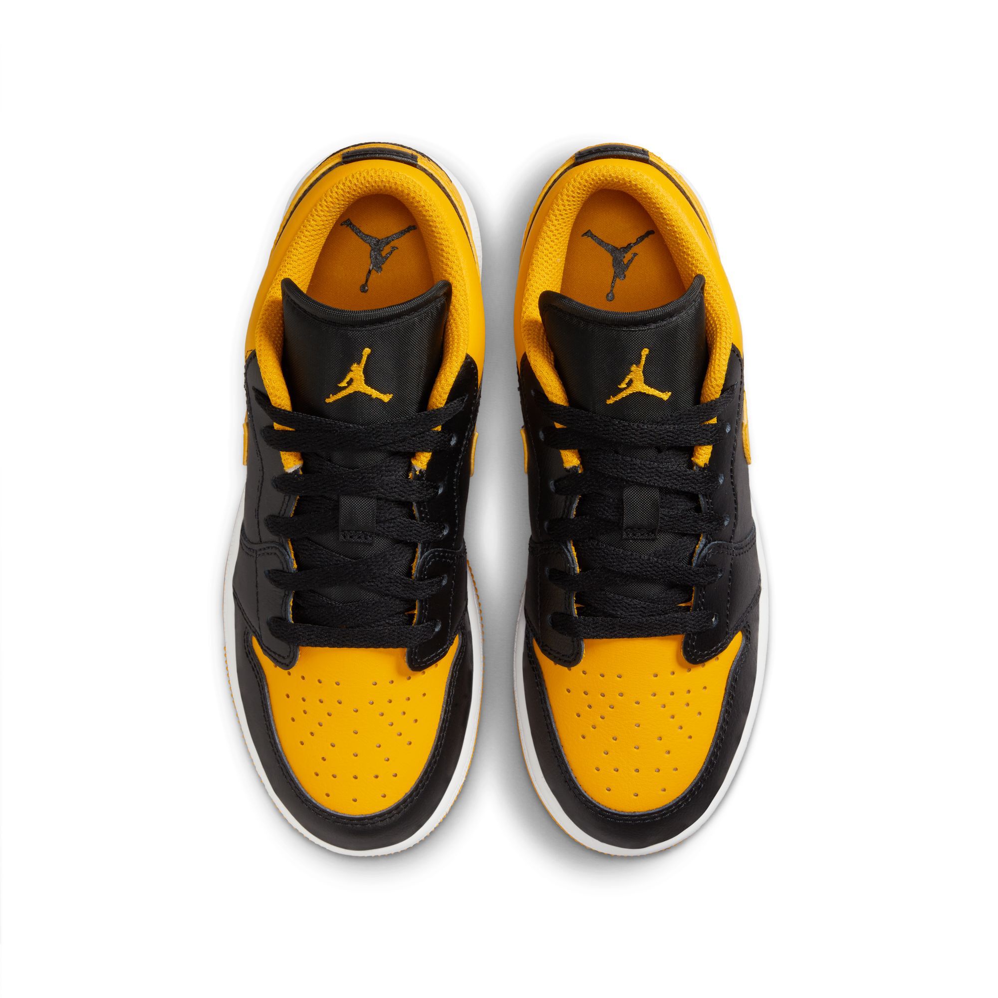 Air Jordan 1 Low, Negro/Blanco/Amarillo ocre, hi-res