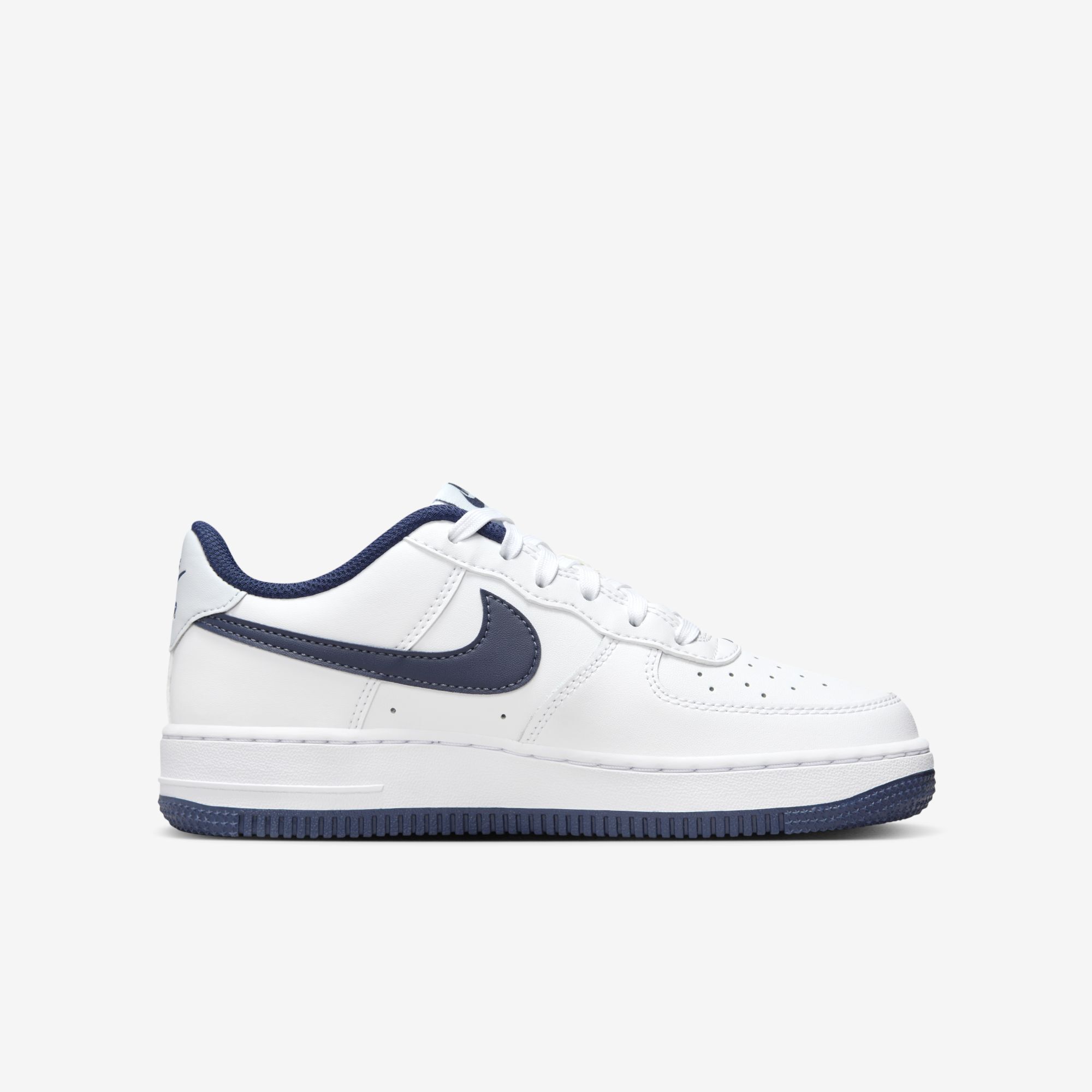 Nike Air Force 1, Blanco/Gris Fútbol/Marino Noche, hi-res