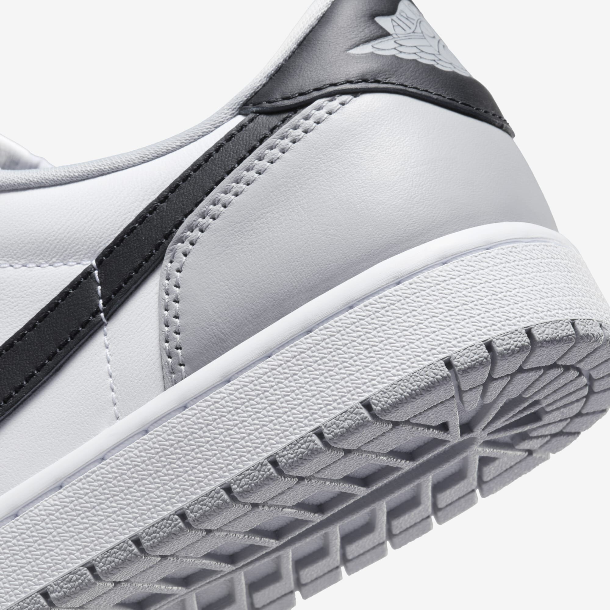 Air Jordan 1 Low OG, Blanco/Gris lobo/Negro, hi-res