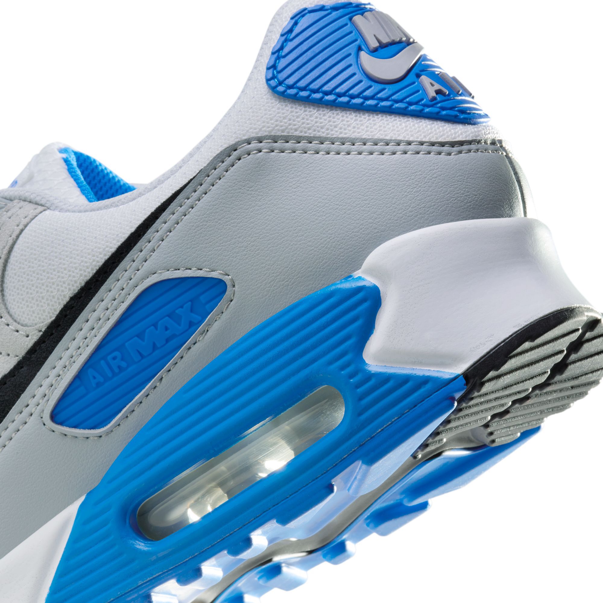 Nike Air Max 90, Blanco/Azul foto/Platino puro/Negro, hi-res