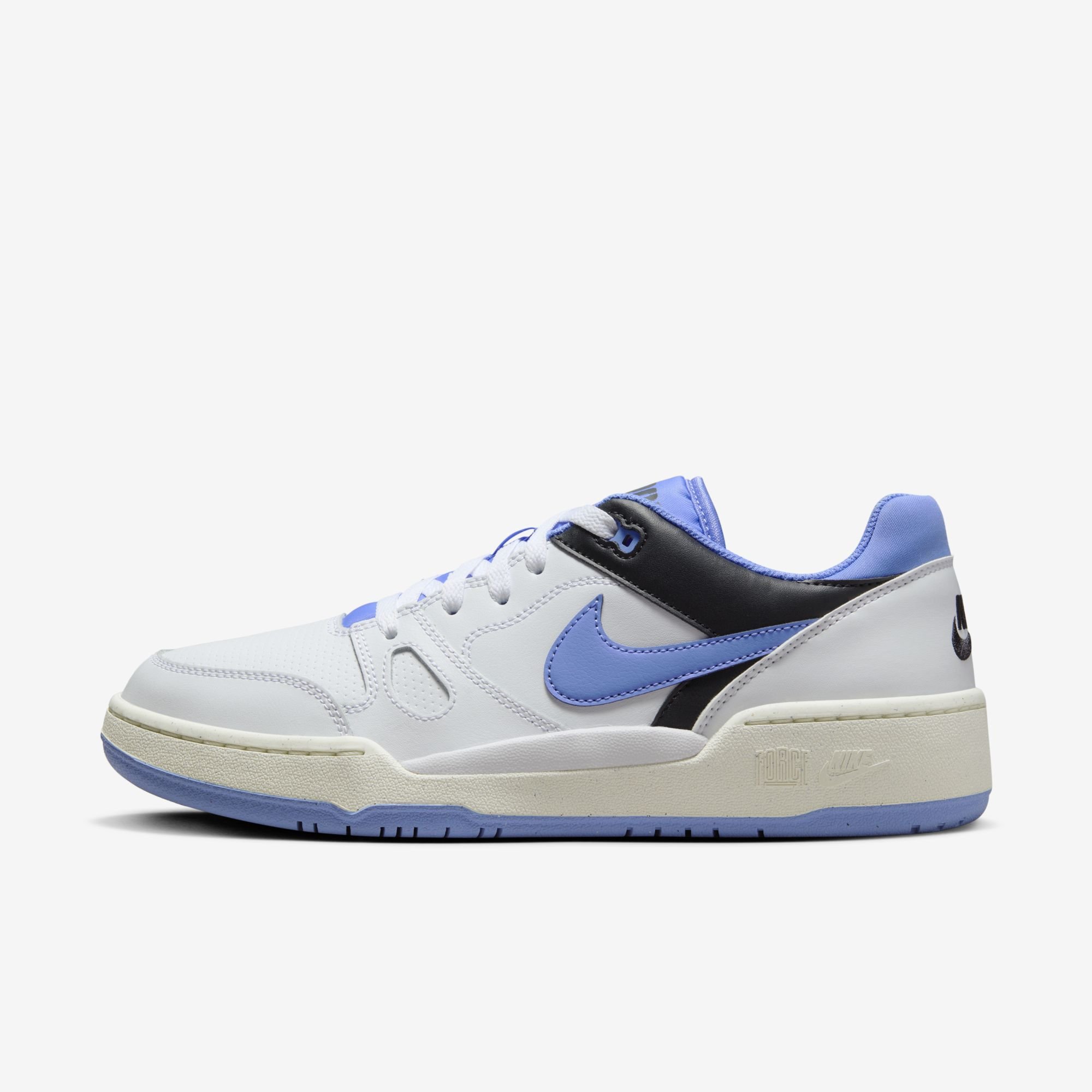 Nike Full Force Low, Blanco/Negro/Vela/Polar, hi-res