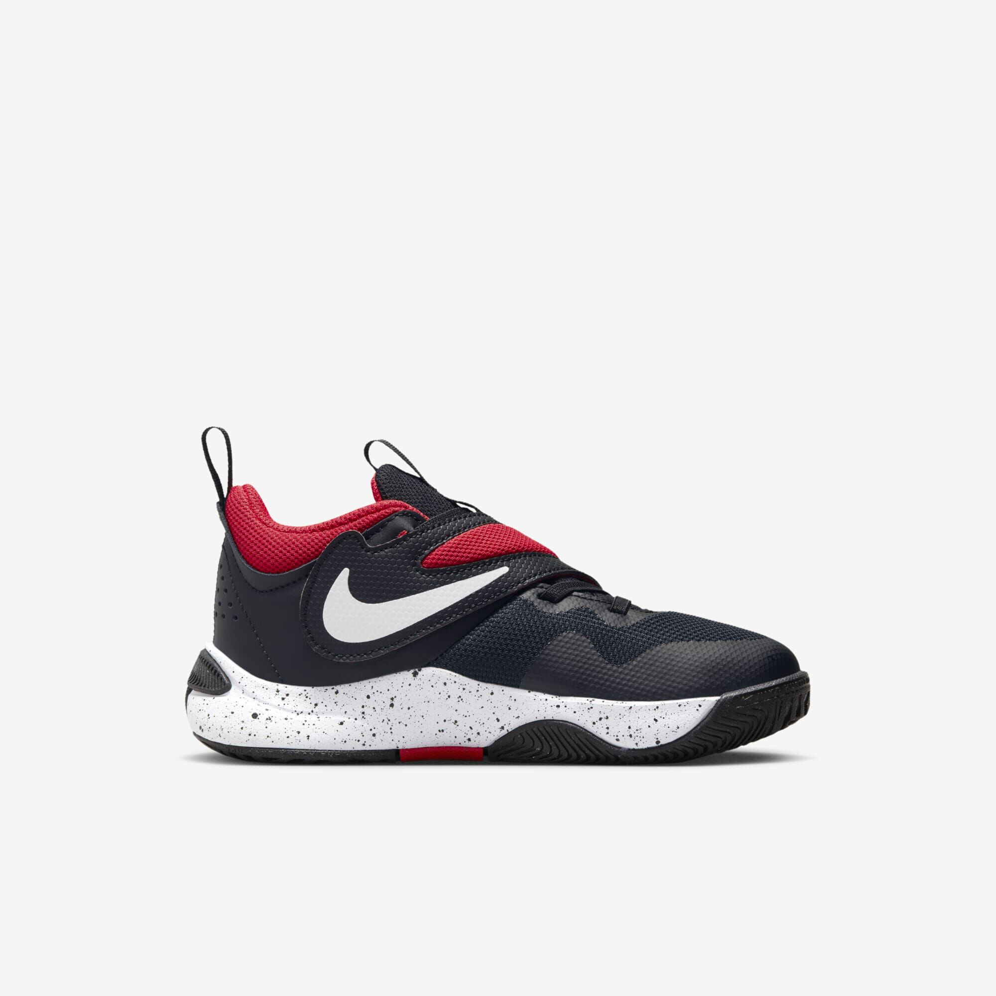 Nike Team Hustle D 11, Negro/Blanco/Rojo Universitario, hi-res