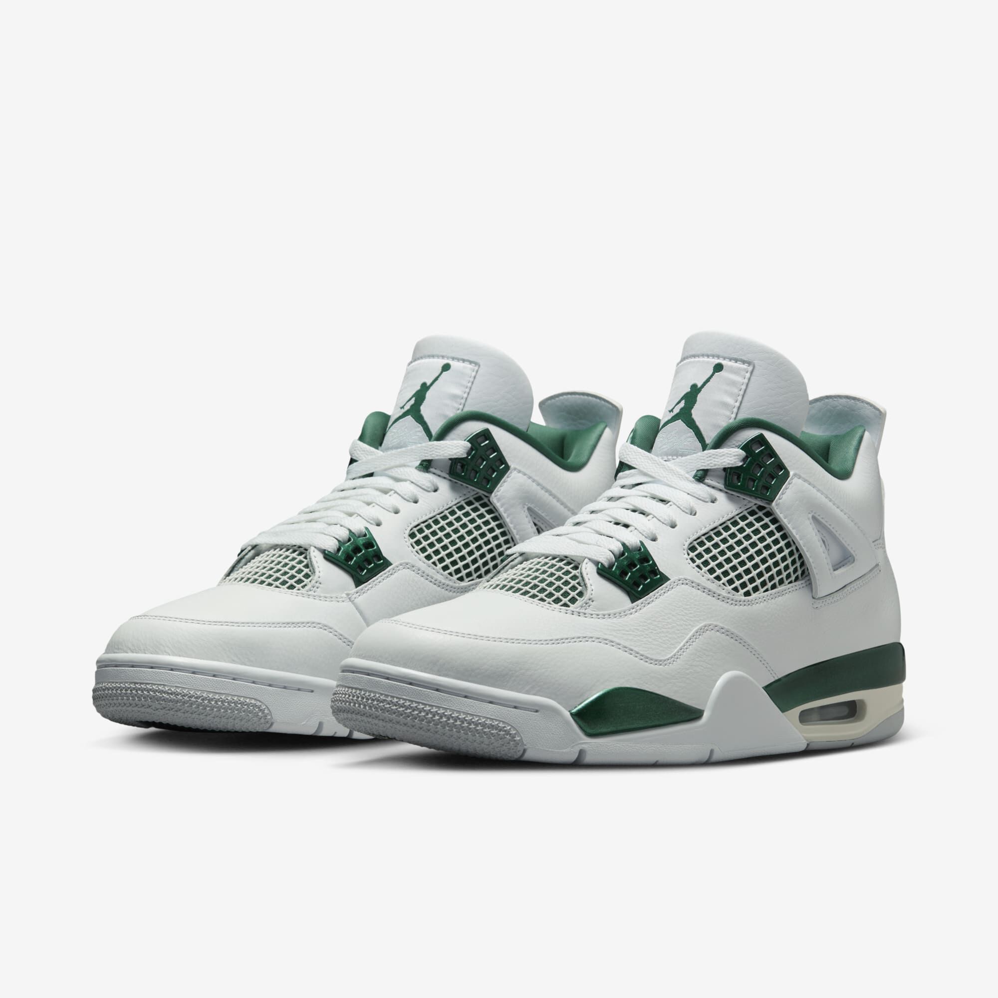 Air Jordan 4 Retro "Oxidized Green", Blanco/Blanco/Gris Neutro/Verde Oxidado, hi-res