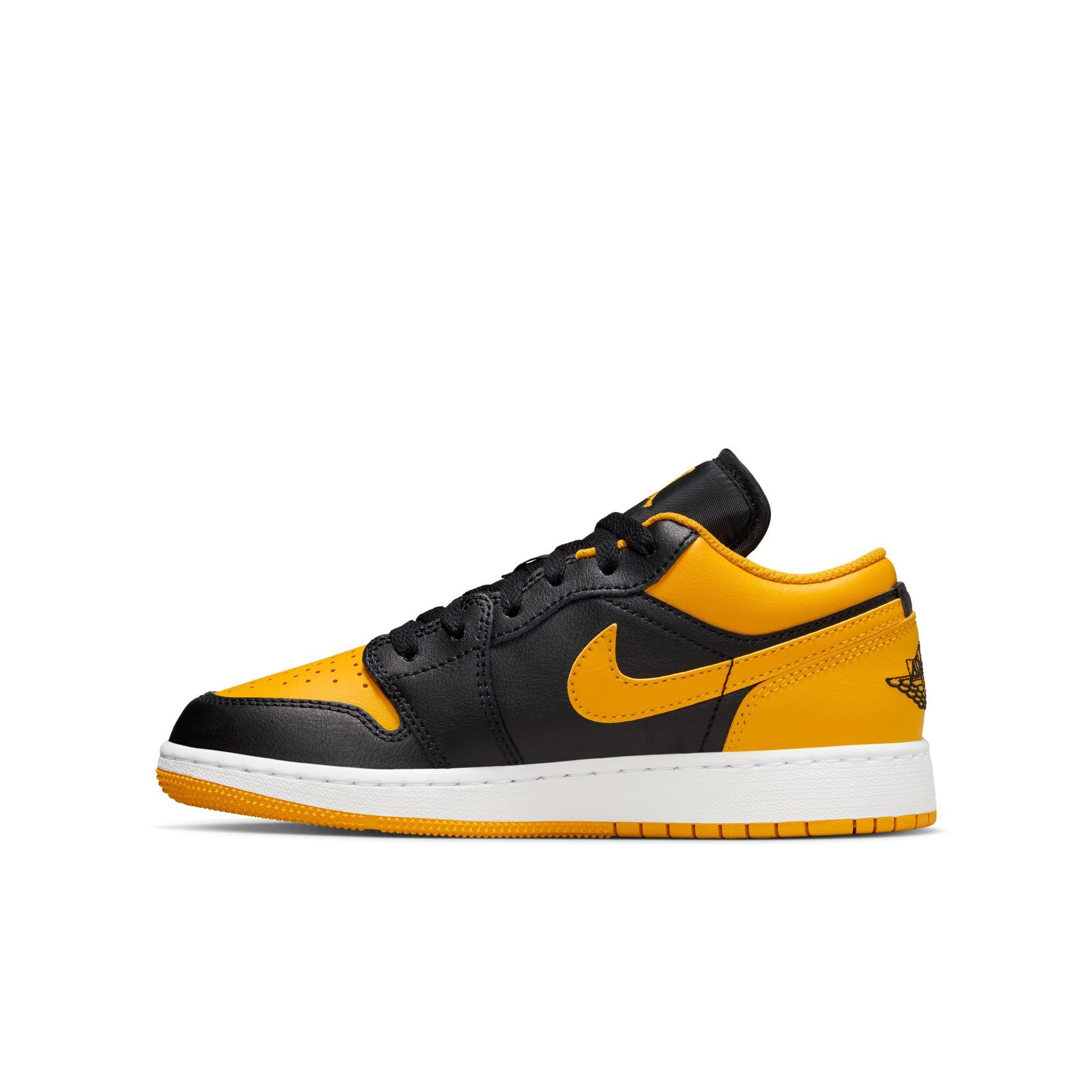 Air Jordan 1 Low, Negro/Blanco/Amarillo ocre, hi-res