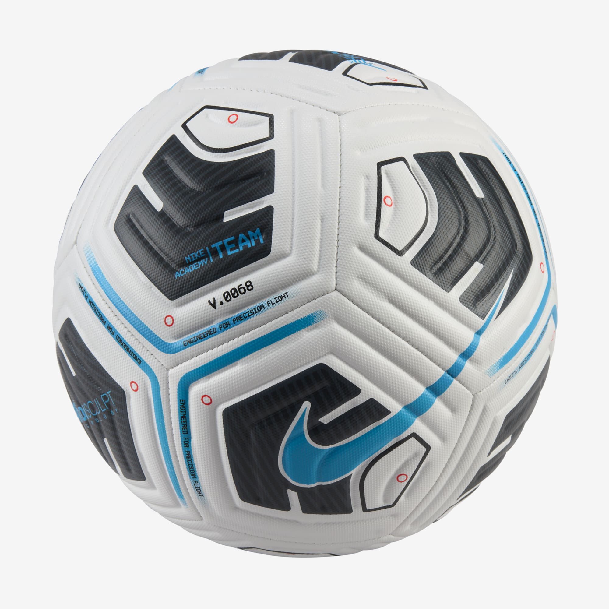 Nike Academy, Blanco/Negro/Azul Furia Claro, hi-res