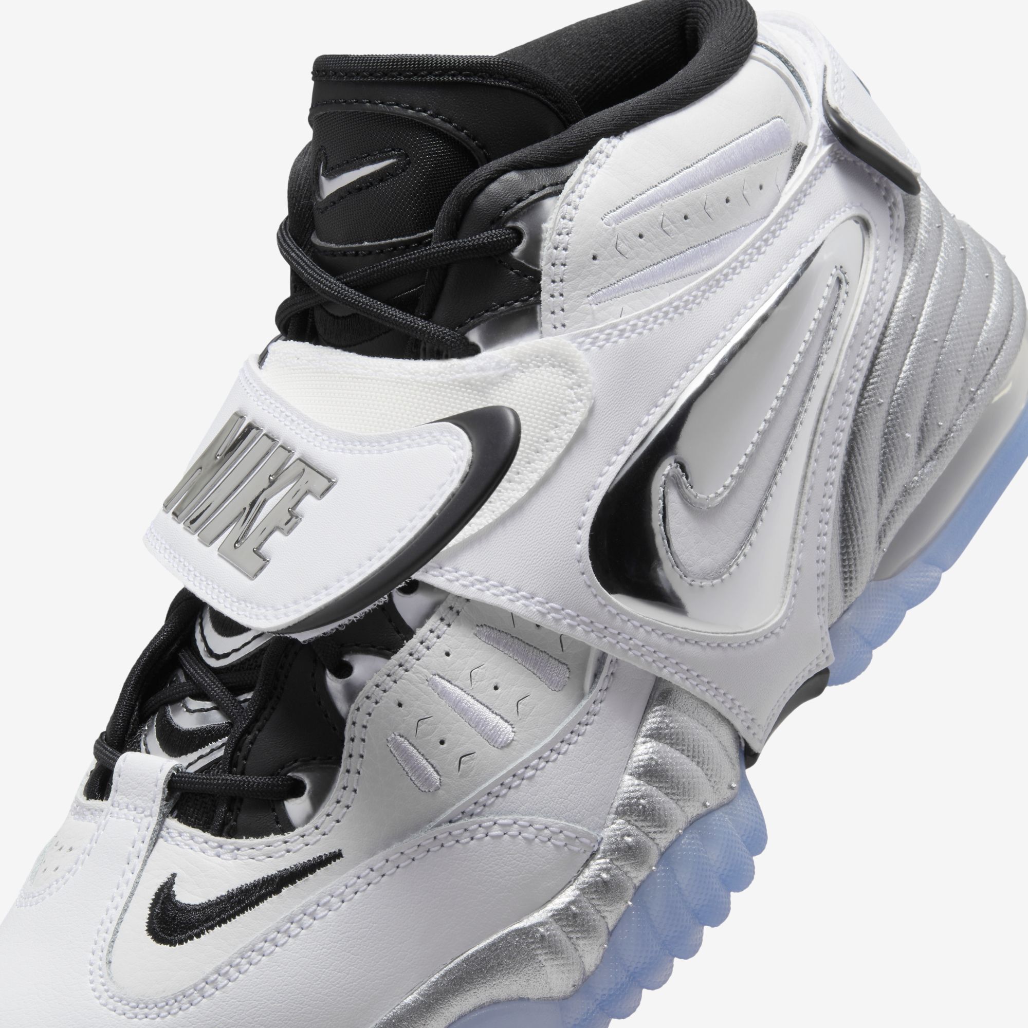 Nike Air Adjust Force 2023, Blanco/Negro/Transparente/Plata metalizado, hi-res