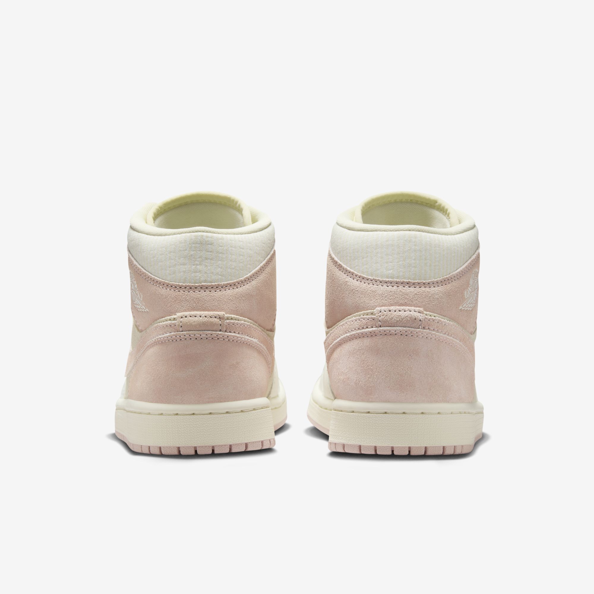 Air Jordan 1 Mid SE, Leche De Coco/Rosa Leyenda-Vela, hi-res