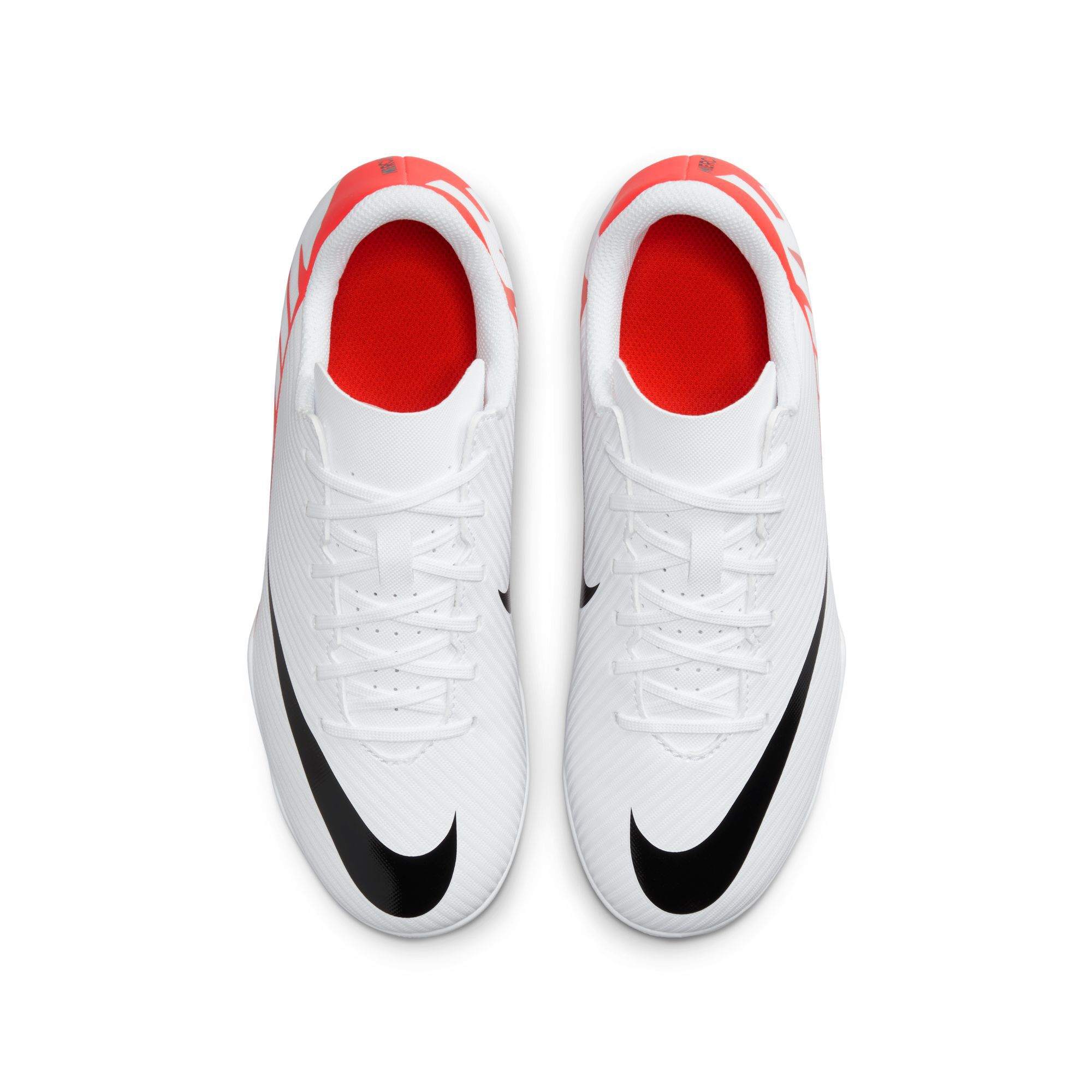 Nike Jr. Mercurial Vapor 15 Club, Carmesí Brillante/Blanco-Negro, hi-res