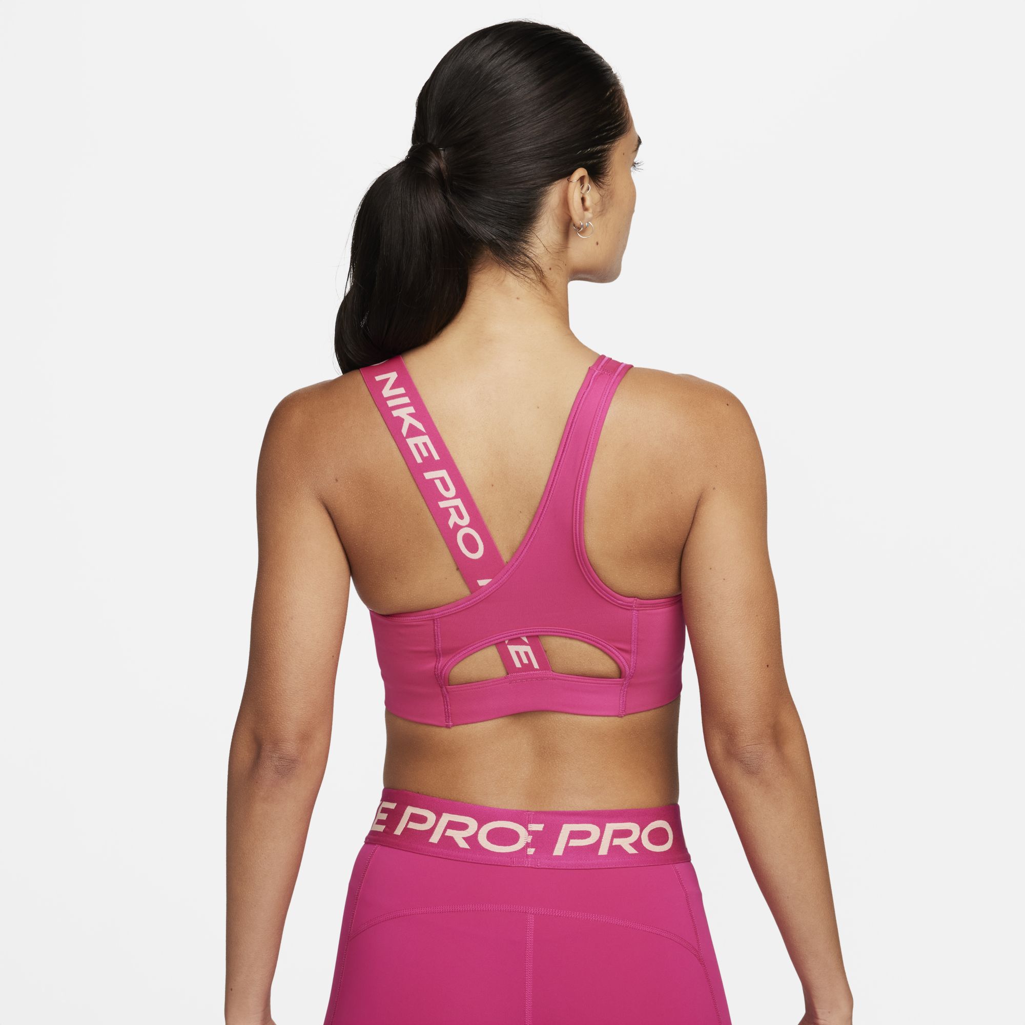  Nike Pro Sujetador para mujer, color carmesí y atardecer Glow  SM : Ropa, Zapatos y Joyería